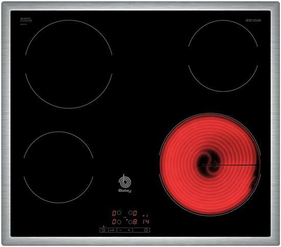 ENCIMERA VITROCERÁMICA ELÉCTRICA BALAY 3EB720XR